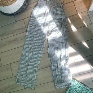 Billabong flowy stripped pants size-small